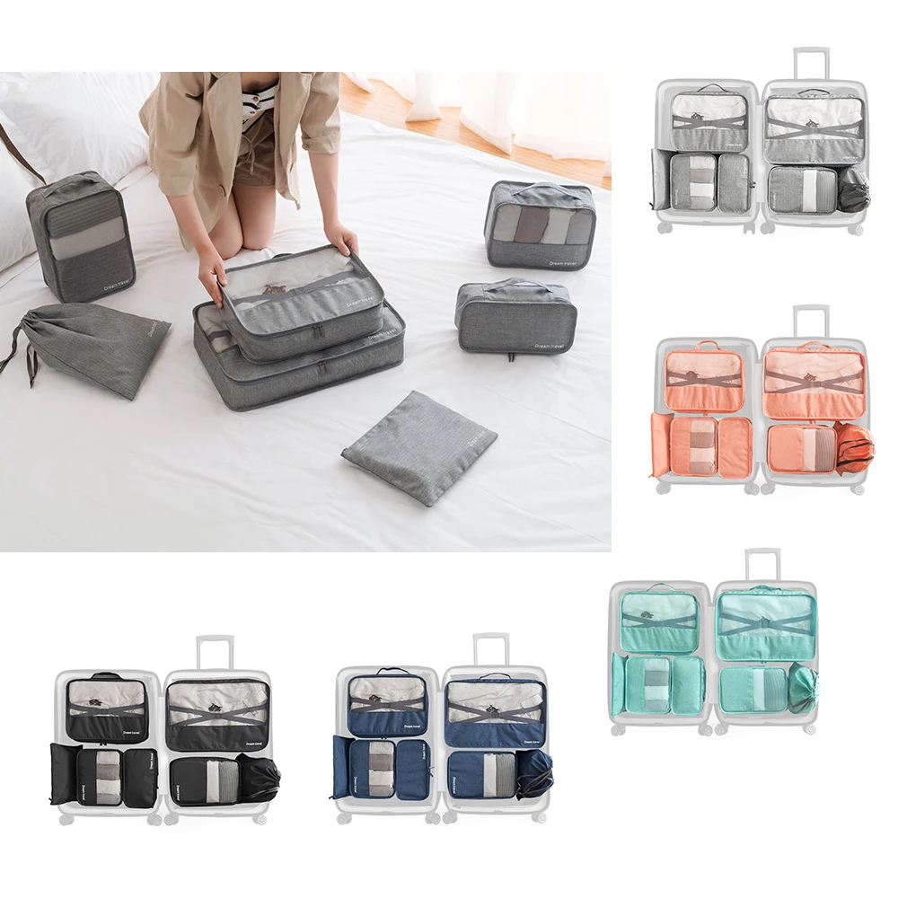 7 PCS Travel Luggage Packing Bag Set Portable Clothes Organizer Water-resistant Storage Cubes Pouch Set
7 PCS Travel Luggage Packing Bag Set Portable Clothes Organizer Water-resistant Storage Cubes Pouch Set