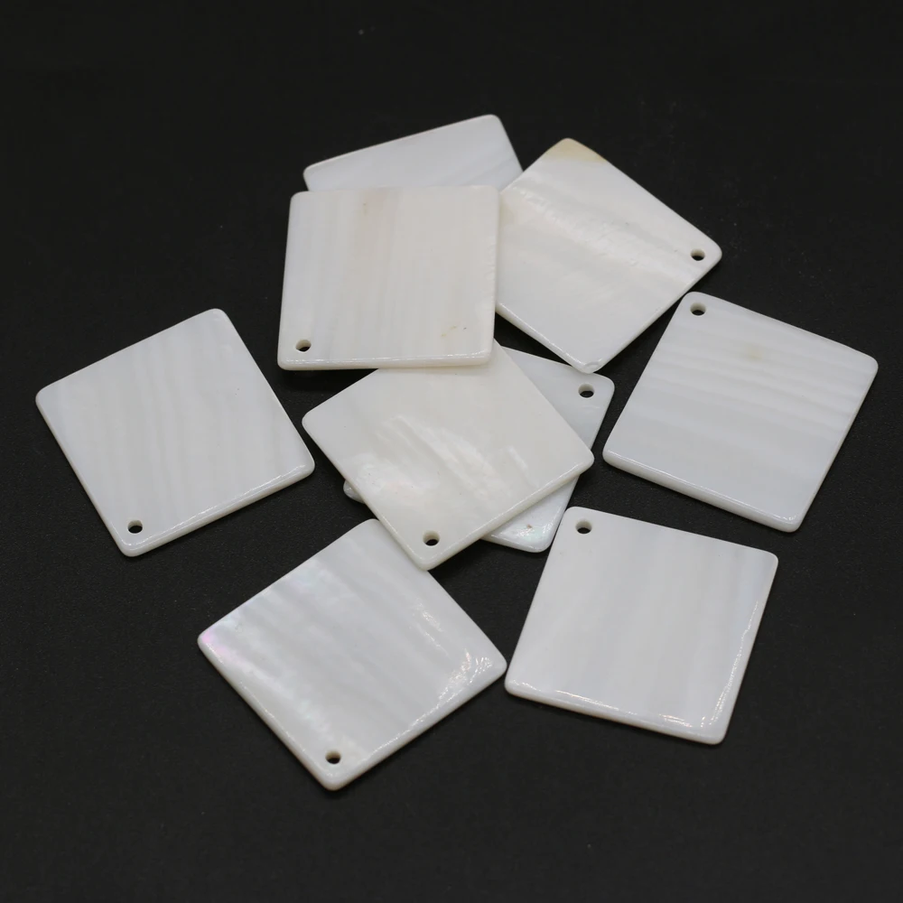 10pcs White Natural Shell Pendant Geometric Square Mother of Pearl Charms for Women DIY Handmade Earring Necklace Jewelry Making
10pcs White Natural Shell Pendant Geometric Square Mother of Pearl Charms for Women DIY Handmade Earring Necklace Jewelry Making