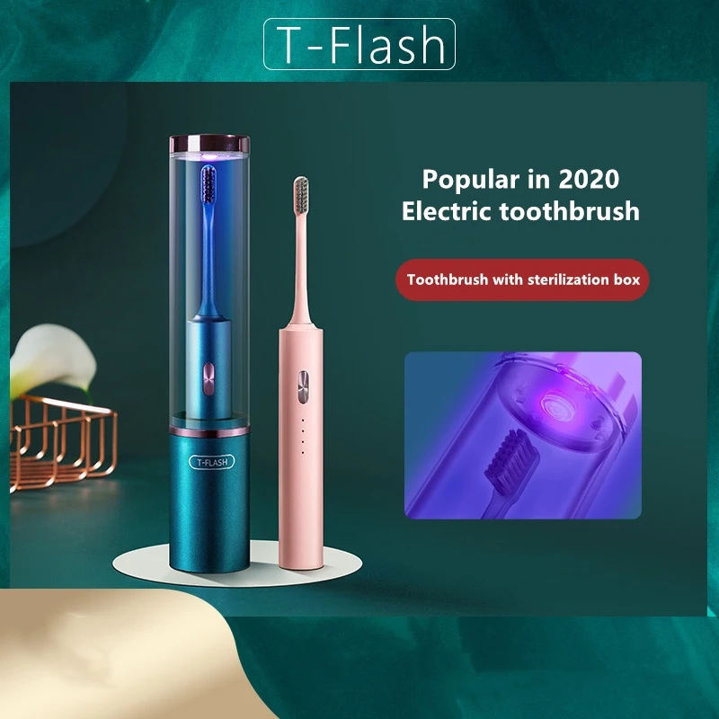 Sonic Electric Toothbrush Upgraded UV Sterilization Adult Waterproof USB Rechargeable Long Standby Time 4 Brush Head Best Gift 
Sonic Electric Toothbrush Upgraded UV Sterilization Adult Waterproof USB Rechargeable Long Standby Time 4 Brush Head Best Gift