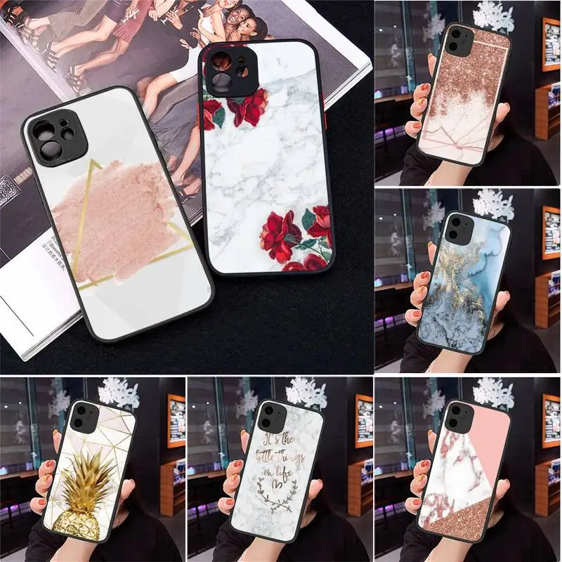 Marble Rose flower Phone Case Matte Transparent for iPhone 7 8 11 12 s mini pro X XS XR MAX Plus cover funda
Marble Rose flower Phone Case Matte Transparent for iPhone 7 8 11 12 s mini pro X XS XR MAX Plus cover funda