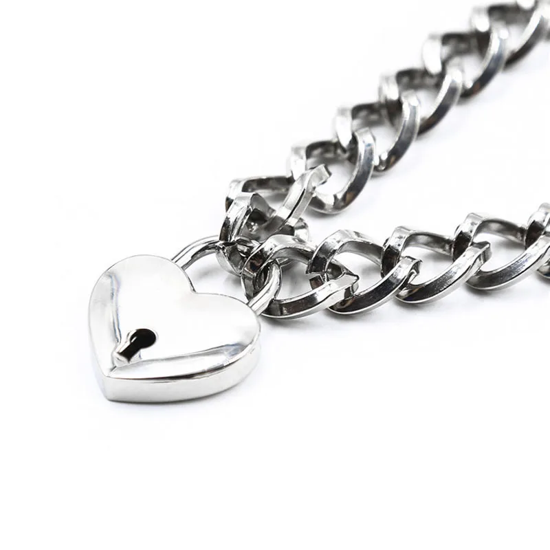Lover Heart Padlock Necklace, Choker Necklaces for Women with Lock and Key, Metal Padlock Choker Pendant,Hip Hop Props
Lover Heart Padlock Necklace, Choker Necklaces for Women with Lock and Key, Metal Padlock Choker Pendant,Hip Hop Props