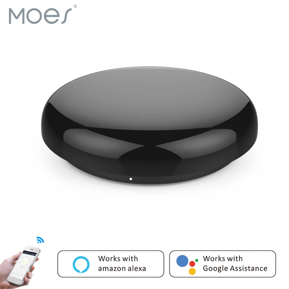 WiFi IR Control Hub Smart Home Blaster Infrared Wireless Remote Control via Smart Life Tuya APP Work with Alexa Google Home
WiFi IR Control Hub Smart Home Blaster Infrared Wireless Remote Control via Smart Life Tuya APP Work with Alexa Google Home