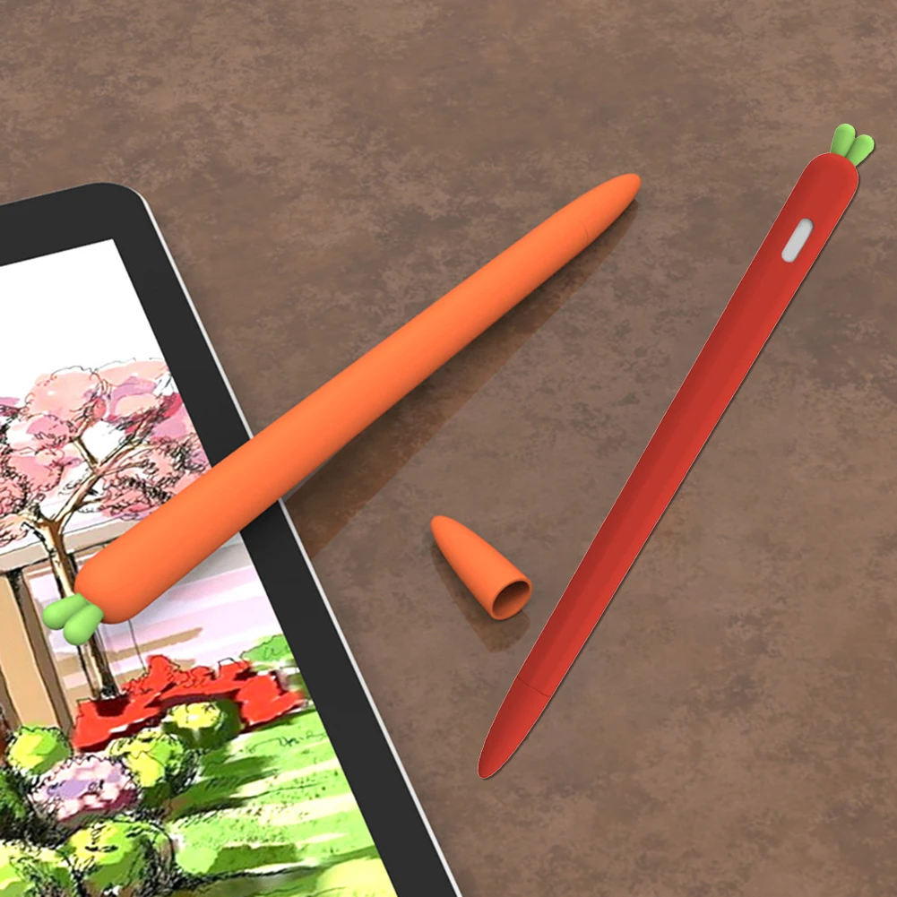 Cute carrot Soft Silicone Pencil 2 Case For iPad Tablet Touch Pen Stylus Protective Sleeve Cover Anti-lost For Apple Pencil Case
Cute carrot Soft Silicone Pencil 2 Case For iPad Tablet Touch Pen Stylus Protective Sleeve Cover Anti-lost For Apple Pencil Case