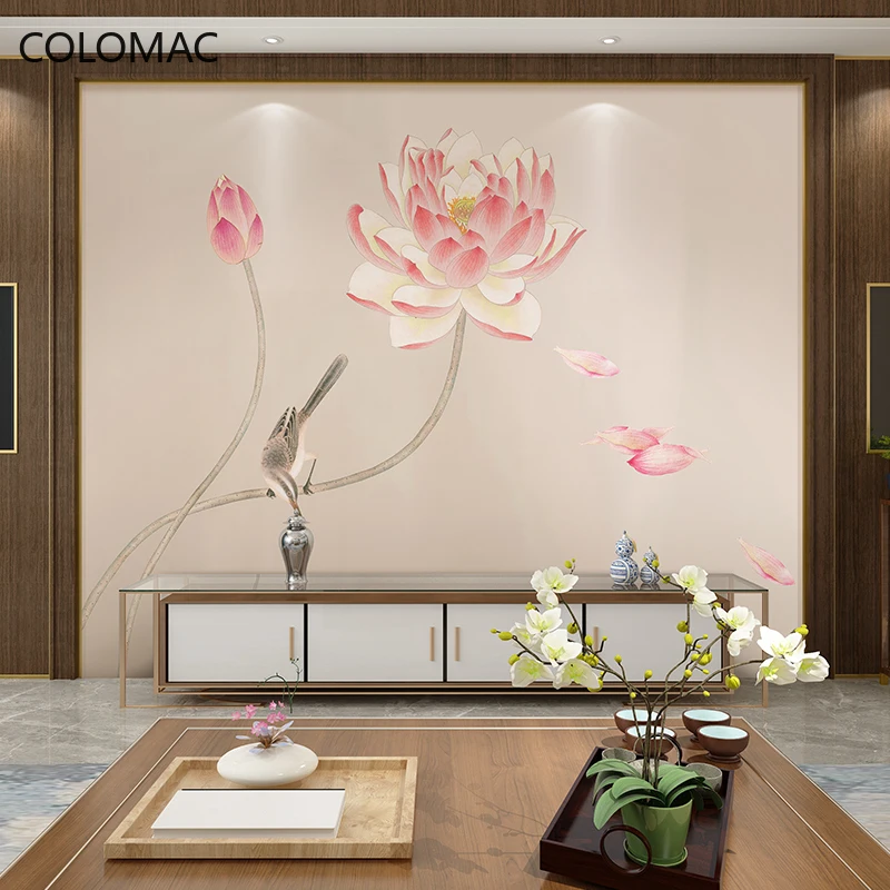 FATMAN Custom Chinese Style Self Adhesive Wallpaper Simple and Elegant Zen Lotus Mural Living Room Wall Covering Dropshipping
FATMAN Custom Chinese Style Self Adhesive Wallpaper Simple and Elegant Zen Lotus Mural Living Room Wall Covering Dropshipping