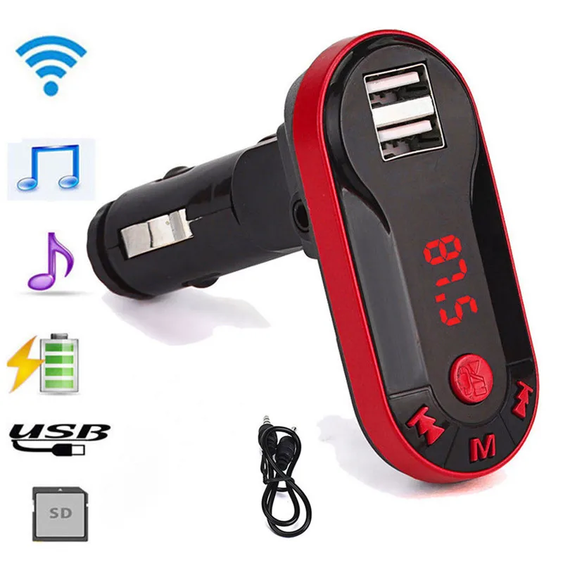 Bluetooth беспроводной удобный модный портативный fm передатчик MP3 плеер Handsfree