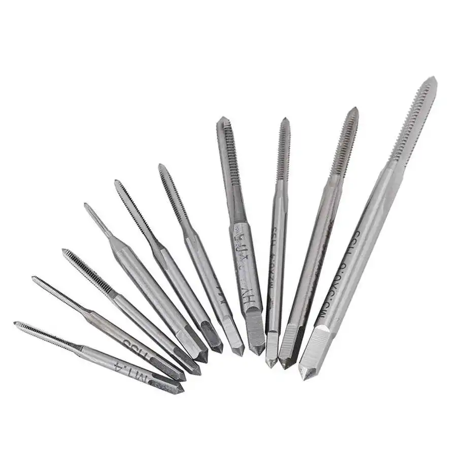 10Pcs/set Mini Machine Hand Tap Thread Wire Tapping Threading Taps Hand Tools M1 to M3.5 Screw Tap Drill Thread Tool Drill Bits
10Pcs/set Mini Machine Hand Tap Thread Wire Tapping Threading Taps Hand Tools M1 to M3.5 Screw Tap Drill Thread Tool Drill Bits