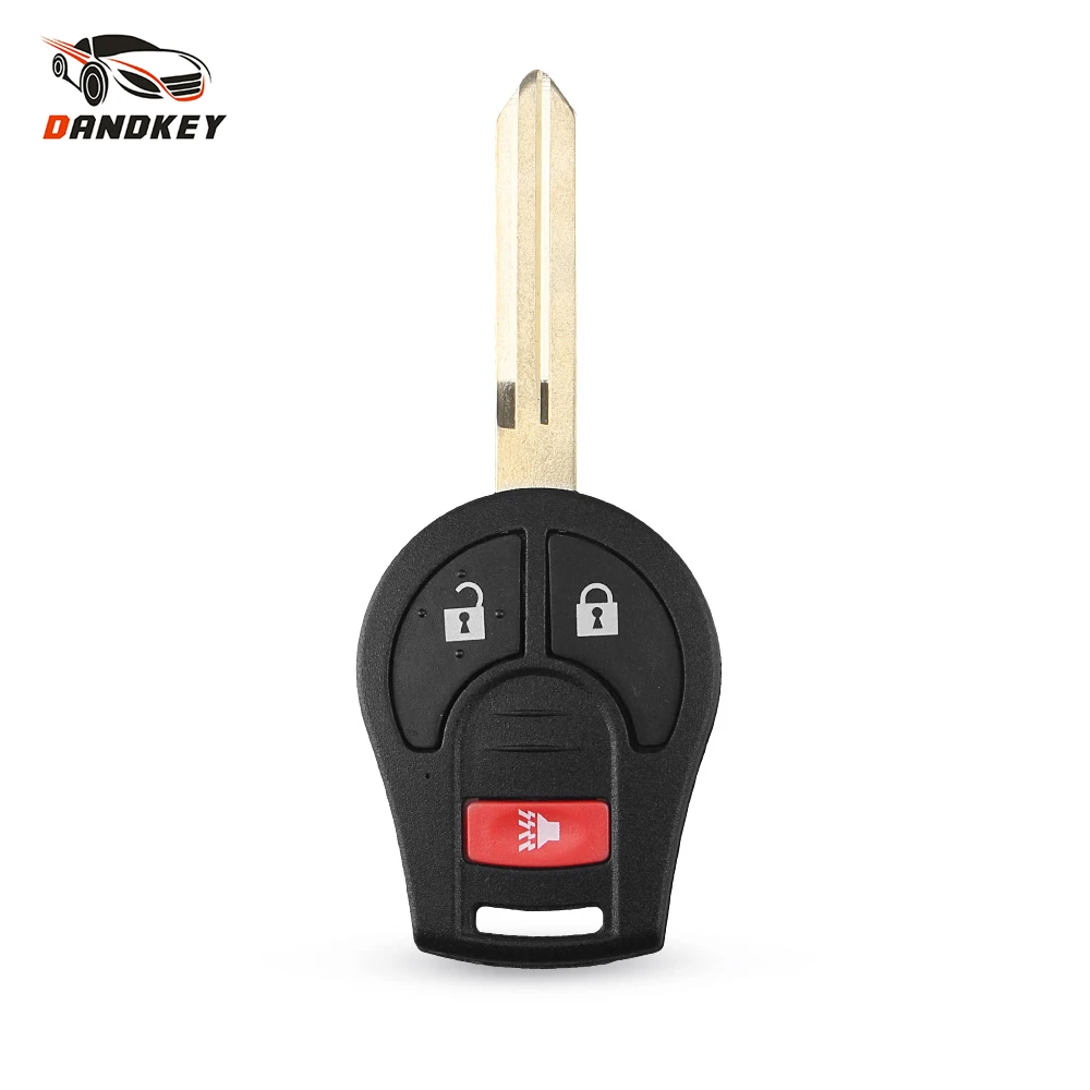 Dandkey Keyless 2 + кнопка паники дистанционный ключ случай В виде ракушки для Nissan куб Rogue