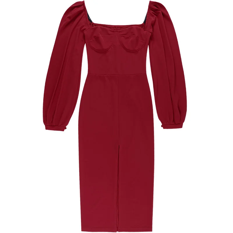 Wavsiyier Autumn 2020 Woman Spring Korean Long Sleeve Dress Women Dresses Vintage Party A-line Elegant Loose Square Collar Solid
Wavsiyier Autumn 2020 Woman Spring Korean Long Sleeve Dress Women Dresses Vintage Party A-line Elegant Loose Square Collar Solid