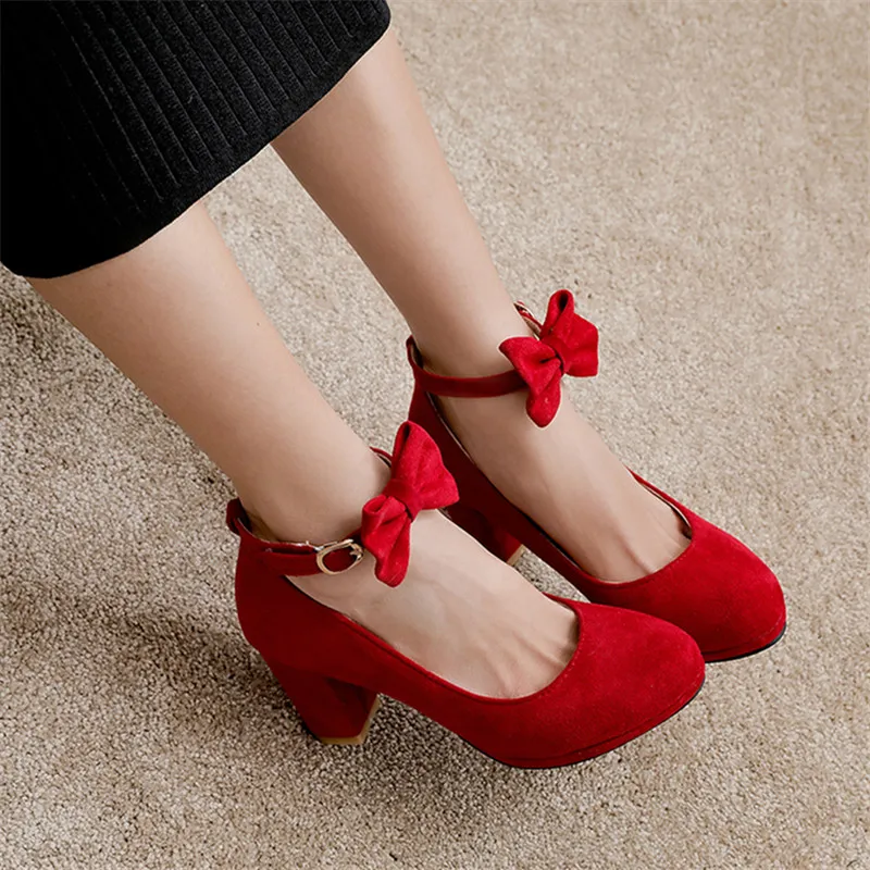 2019 Spring Autumn Faux Suede Women Shoes Sweet Bow Knot Pumps Square Low Heels Buckle Casual Shoes Beige Black Pink
2019 Spring Autumn Faux Suede Women Shoes Sweet Bow Knot Pumps Square Low Heels Buckle Casual Shoes Beige Black Pink