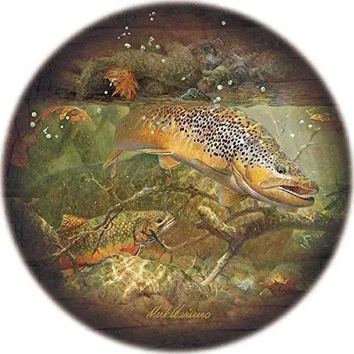 Autumn - Trout Coasters by Mark A Susinno Sign Home Kitchen Coffee Office Art Bar Round Tin Sign 12x12 in Wall Decoration
Autumn - Trout Coasters by Mark A Susinno Sign Home Kitchen Coffee Office Art Bar Round Tin Sign 12x12 in Wall Decoration