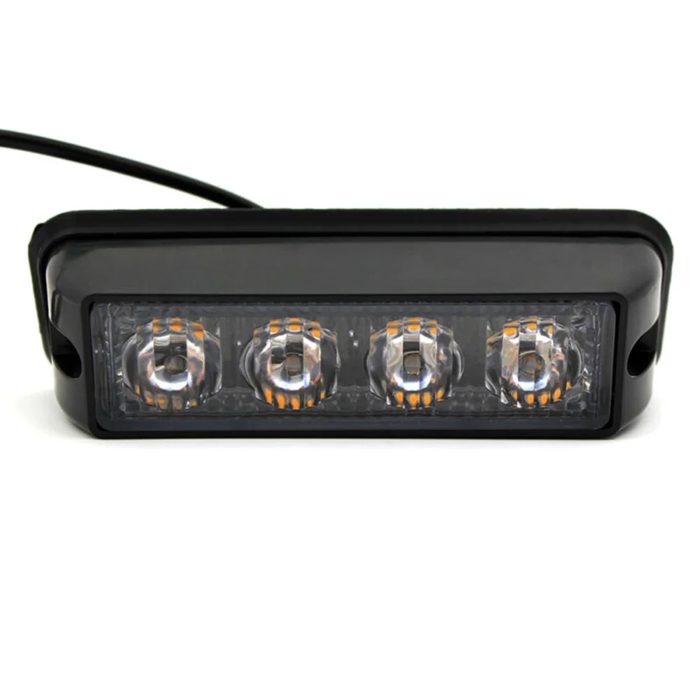 Amber/White 4 LED Car Truck Emergency Beacon Hazard Flash Strobe Lights New And High Quality
Amber/White 4 LED Car Truck Emergency Beacon Hazard Flash Strobe Lights New And High Quality