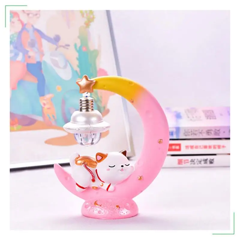 Space Cat Lucky Cat Moon Shape Night Light Home Decoration Crafts Resin Ornaments Decorative Lights Space Cat Night Lights
Space Cat Lucky Cat Moon Shape Night Light Home Decoration Crafts Resin Ornaments Decorative Lights Space Cat Night Lights