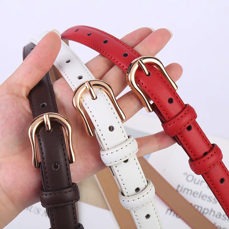 ELEGZO Genuine Leather Belt For Women Fashion Retro Jeans Thin Belt Female Pin Buckle Waistband Hot Selling
ELEGZO Genuine Leather Belt For Women Fashion Retro Jeans Thin Belt Female Pin Buckle Waistband Hot Selling