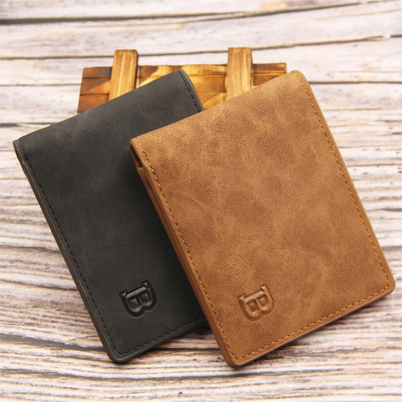 Men PU Leather Short Wallet ID Credit Card Holder Vintage Bifold Pocket Change Coin Business Purse Fashion
Men PU Leather Short Wallet ID Credit Card Holder Vintage Bifold Pocket Change Coin Business Purse Fashion