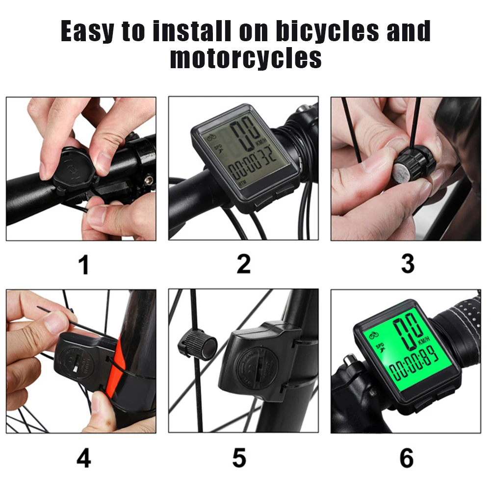 1PCS Waterproof Wired Digital Speedometer Odometer Mountain Road Bike English Code Table Bicycle Accessories
1PCS Waterproof Wired Digital Speedometer Odometer Mountain Road Bike English Code Table Bicycle Accessories