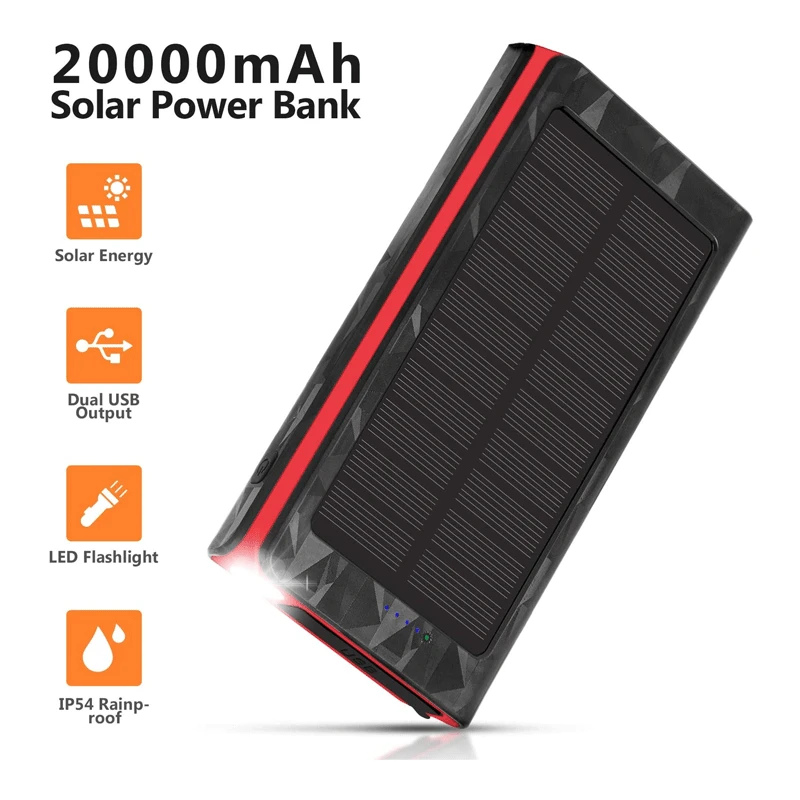 Camping Lamp Solar Power Bank Large Capacity 20000 Ma Mobile Power Outdoor Fast Charging Tent Lamp
Camping Lamp Solar Power Bank Large Capacity 20000 Ma Mobile Power Outdoor Fast Charging Tent Lamp