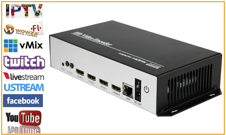 MPEG-4 H.264 /AVC HDMI To IP Video Encoder IPTV HD Video Audio Encoder Live Braodcast RTMP Encoder For IPTV
MPEG-4 H.264 /AVC HDMI To IP Video Encoder IPTV HD Video Audio Encoder Live Braodcast RTMP Encoder For IPTV