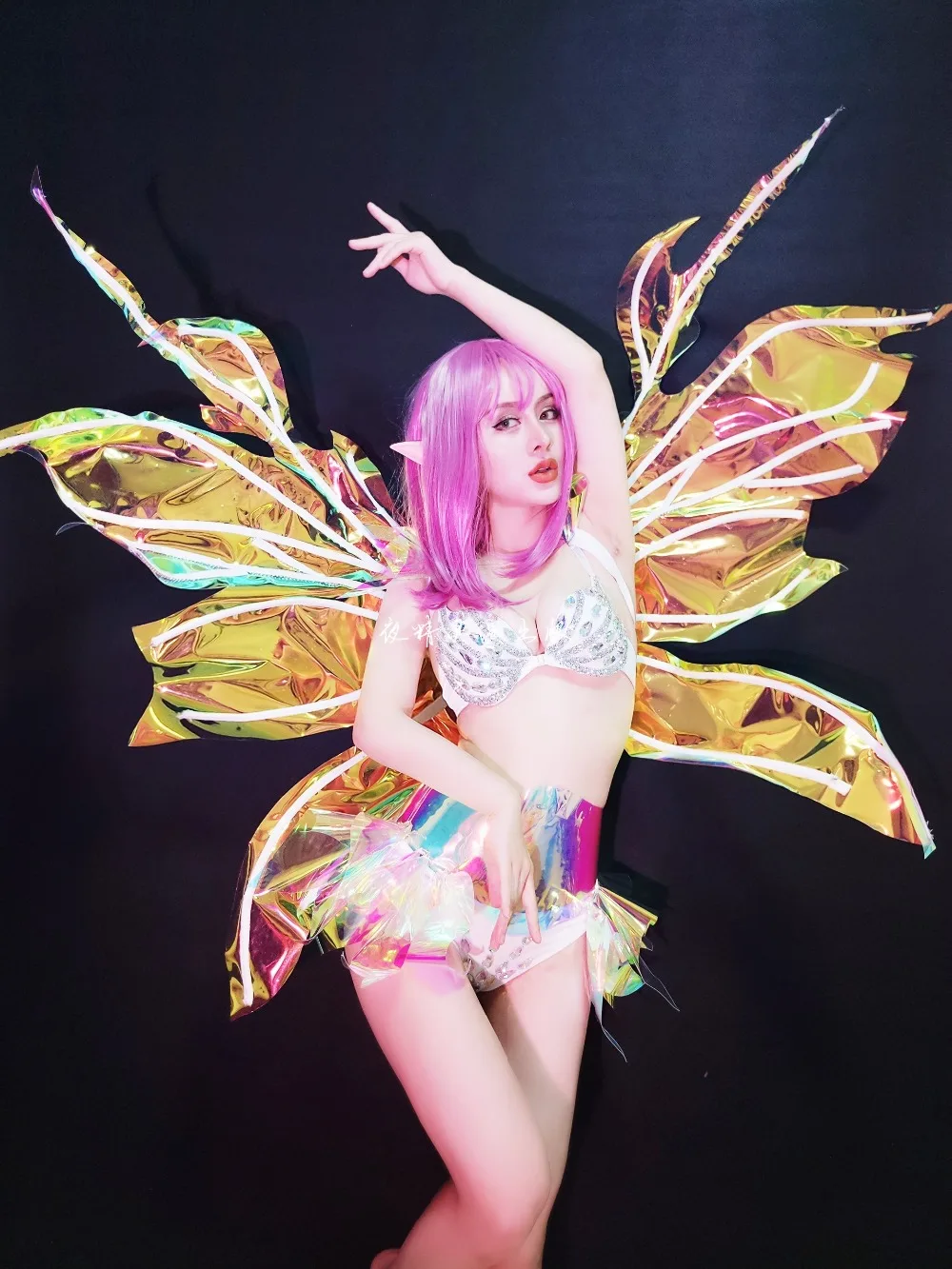 nightclub bar gogo dance party Customized big butterfly wings party DS show Halloween cosplay costumes
nightclub bar gogo dance party Customized big butterfly wings party DS show Halloween cosplay costumes
