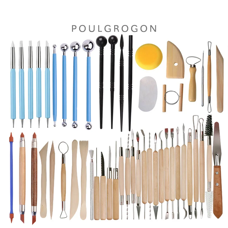 51pcs clay sculpture, clay tools, carving, acrylic, nail combination art knife, ceramic craft Office
51pcs clay sculpture, clay tools, carving, acrylic, nail combination art knife, ceramic craft Office