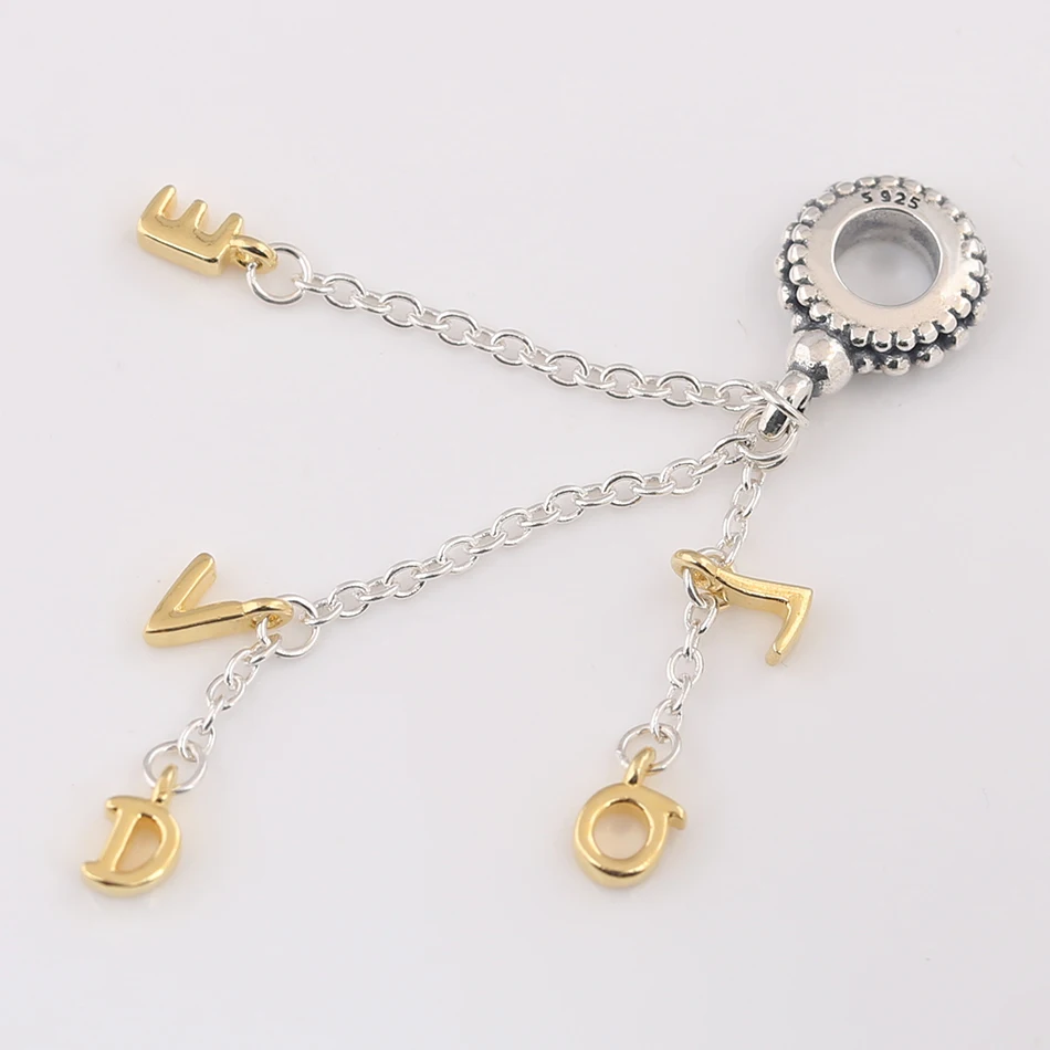 Authentic S925 Shine Loved Script Pendant Hanging Bead Charm for Women Bracelet Bangle DIY Jewelry
Authentic S925 Shine Loved Script Pendant Hanging Bead Charm for Women Bracelet Bangle DIY Jewelry