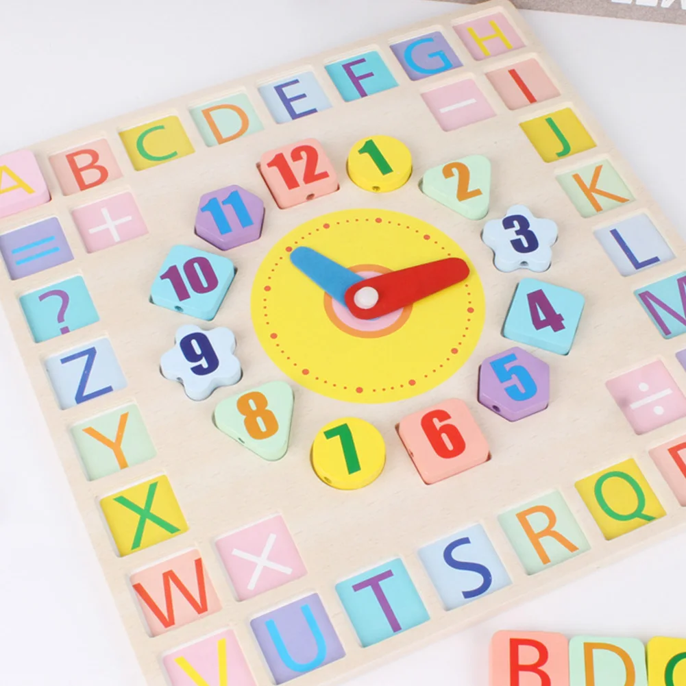Creative Baby Toys Wooden Clock for Time Cognition Intelligence Development Give Children Best Enlightenment Toy Gift
Creative Baby Toys Wooden Clock for Time Cognition Intelligence Development Give Children Best Enlightenment Toy Gift