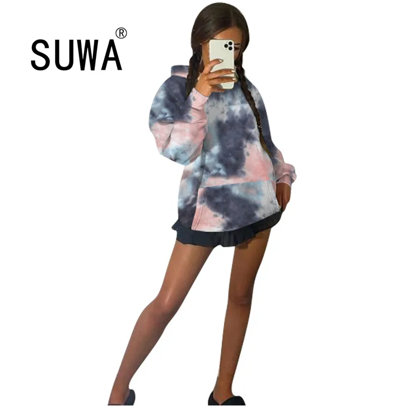 Tie Dye Print Sweatshirt Women Hoodie Cute Hip Hop Kawaii Harajuku Oversized BF style Womens Tops Fall Winter Clothes
Tie Dye Print Sweatshirt Women Hoodie Cute Hip Hop Kawaii Harajuku Oversized BF style Womens Tops Fall Winter Clothes