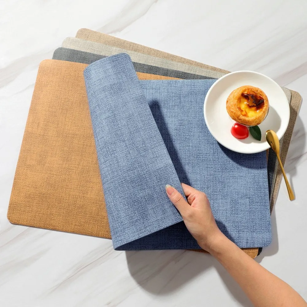 Leather Square Placemat Coaster Nordic Oil Water Resistant Tableware Pad Double-Sided Heat Insulation Non-Slip Tablemat 43*30cm
Leather Square Placemat Coaster Nordic Oil Water Resistant Tableware Pad Double-Sided Heat Insulation Non-Slip Tablemat 43*30cm