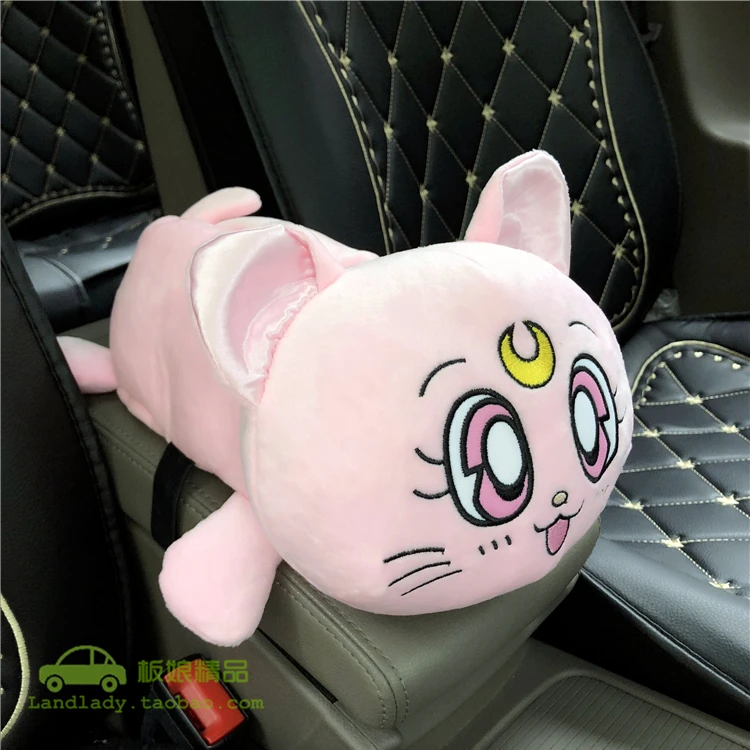 Плюшевый органайзер для салфеток Luna Cat kitty автомобильные аксессуары девочек и