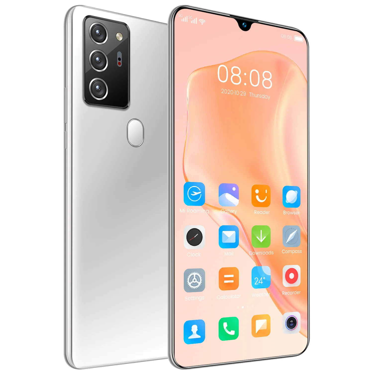 Global Version Note80 Pro 7.1 Inch Smart Phone 10-core Processor High-definition Pixels Large Screen Ultra-thin Mobile Phone
Global Version Note80 Pro 7.1 Inch Smart Phone 10-core Processor High-definition Pixels Large Screen Ultra-thin Mobile Phone