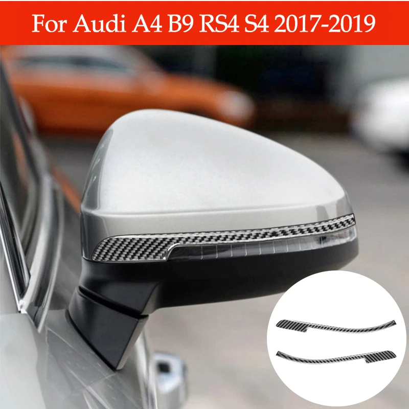 Полоски для зеркала заднего вида Audi A4 B9 RS4 S4 2017-2019, декоративные наклейки, автомобильные аксессуары из углеродного волокна
Полоски для зеркала заднего вида Audi A4 B9 RS4 S4 2017-2019, декоративные наклейки, автомобильные аксессуары из углеродного волокна