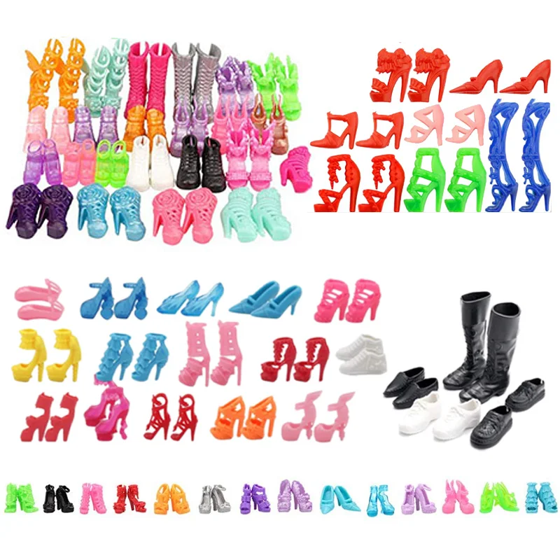 50 Pairs Mixed Shoes Fashion Colorful High Heels Sandals Accessories For Barbies Doll Kids Toy
50 Pairs Mixed Shoes Fashion Colorful High Heels Sandals Accessories For Barbies Doll Kids Toy