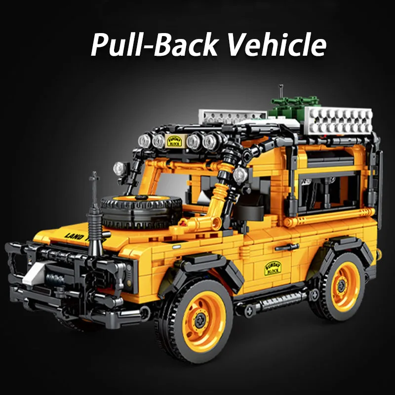 High-tech Creative Expert Landing Car Rover defender 90 Pull back car 1053PCS SUV RSR Moc Modular Bricks Model Building Blocks
High-tech Creative Expert Landing Car Rover defender 90 Pull back car 1053PCS SUV RSR Moc Modular Bricks Model Building Blocks