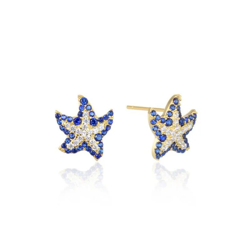 Genuine 925 Sterling Silver Fashion Star Stud Earrings for Women CZ Starfish Wedding Fine Jewelry
Genuine 925 Sterling Silver Fashion Star Stud Earrings for Women CZ Starfish Wedding Fine Jewelry