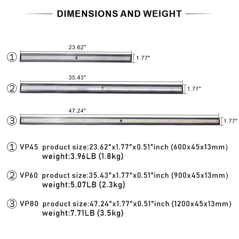 Квантовая панель IDEA LIGHT Samsung led 60W grow light bar lm301b для комнатных растений | Лампы и