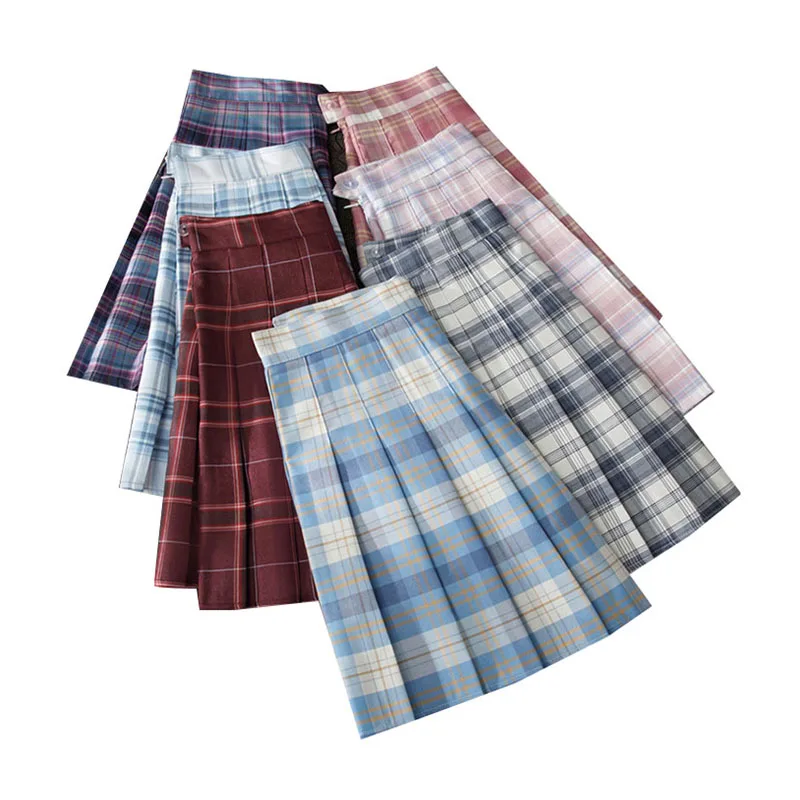 42cm Women Pleated Skirts High Waist Female Plaid Skirt Summer Harajuku Ladies Girls Dance Skirt Sweet Preppy Style Woman Skirts
42cm Women Pleated Skirts High Waist Female Plaid Skirt Summer Harajuku Ladies Girls Dance Skirt Sweet Preppy Style Woman Skirts
