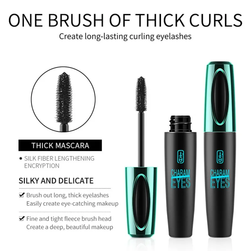 4D Silk Fiber Mascara Eyes Waterproof Natural Quick Dry Natural Black Soft Long Eyelashes Black Thick Lengthening
4D Silk Fiber Mascara Eyes Waterproof Natural Quick Dry Natural Black Soft Long Eyelashes Black Thick Lengthening