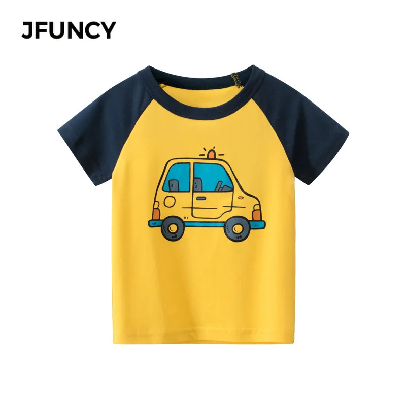 JFUNCY Summer Boys T-Shirt Children's Clothing Splicing Color Little Car Printing Short Sleeve T-Shirts Loose Cotton Child Tops
JFUNCY Summer Boys T-Shirt Children's Clothing Splicing Color Little Car Printing Short Sleeve T-Shirts Loose Cotton Child Tops