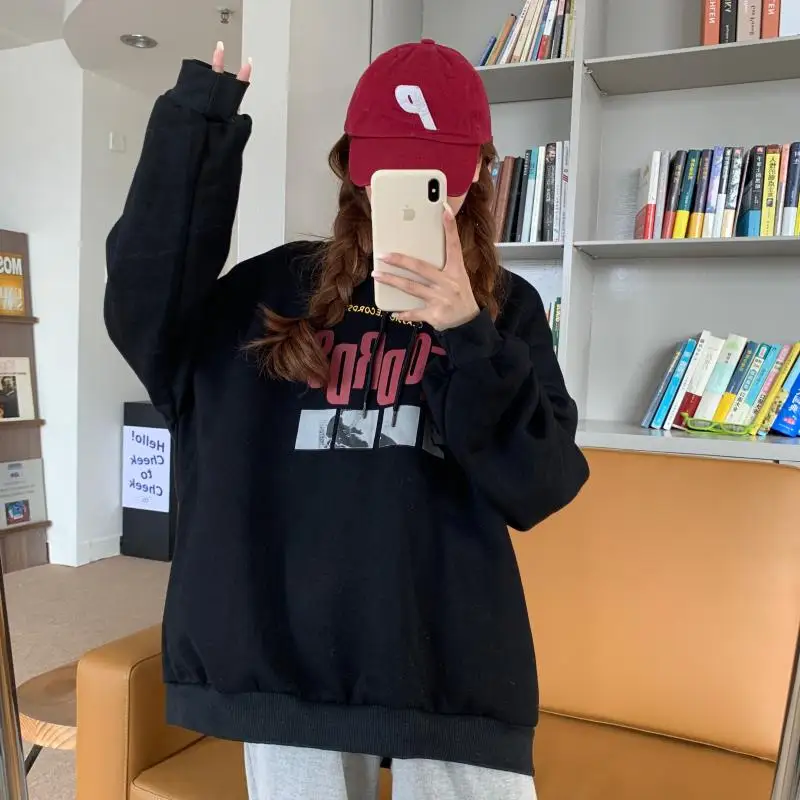 XZ926 2021 new women Sweatshirts Autumn/winter Korean version plus velvet thick Hoodies
XZ926 2021 new women Sweatshirts Autumn/winter Korean version plus velvet thick Hoodies