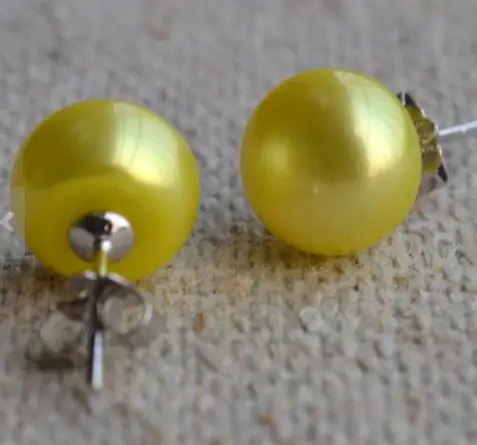 Yellow Pearl Earrings 9-9.5mm Real Freshwater Pearl Stud Earrings S925 Sterling Silver Stud Fashion Jewelry Charming Women Gift
Yellow Pearl Earrings 9-9.5mm Real Freshwater Pearl Stud Earrings S925 Sterling Silver Stud Fashion Jewelry Charming Women Gift
