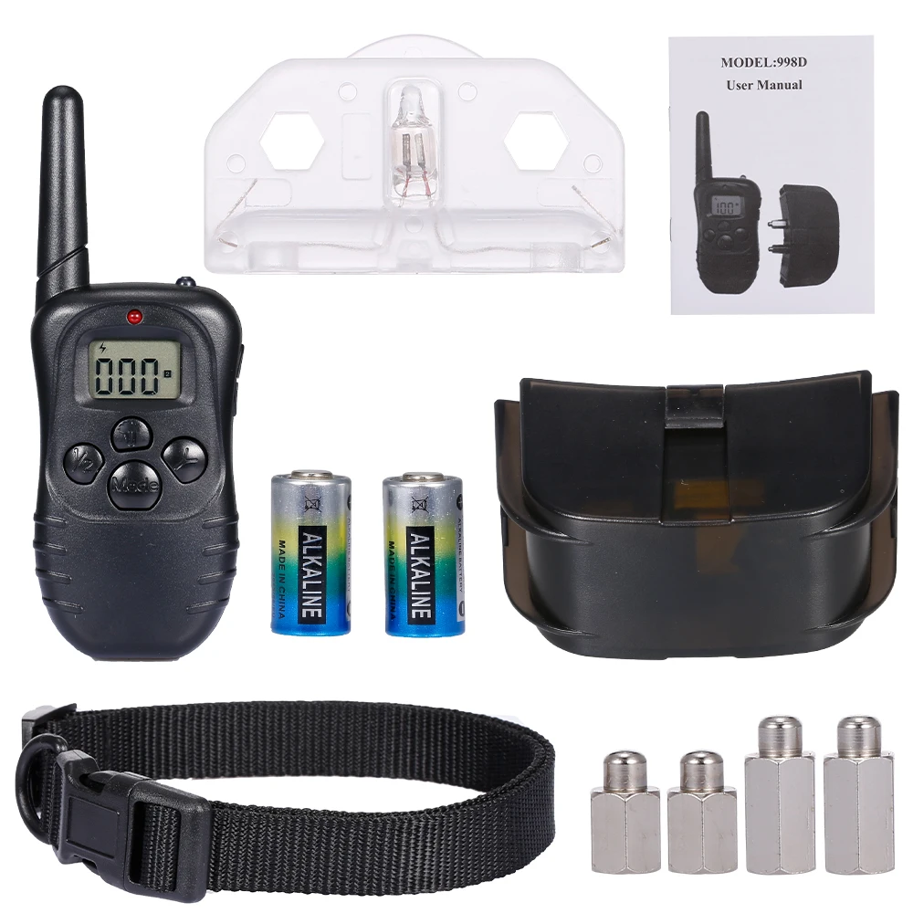 Dog Training Collar with Remote Dog Shock Collar Sound Vibration Shock Light 984Ft 1-100 Shock Levels Dog Collar Training Set
