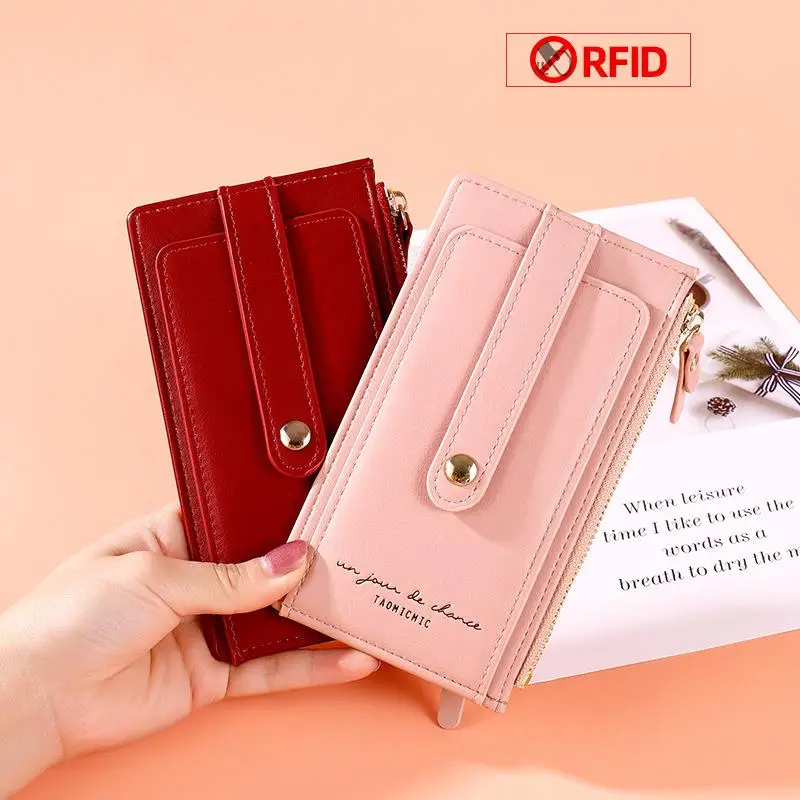 RFID Card Holder Wallet for Women Slim Bifold Card Case Money Organizer Female Coin Purse Multi-function Ladies Change Bag
RFID Card Holder Wallet for Women Slim Bifold Card Case Money Organizer Female Coin Purse Multi-function Ladies Change Bag