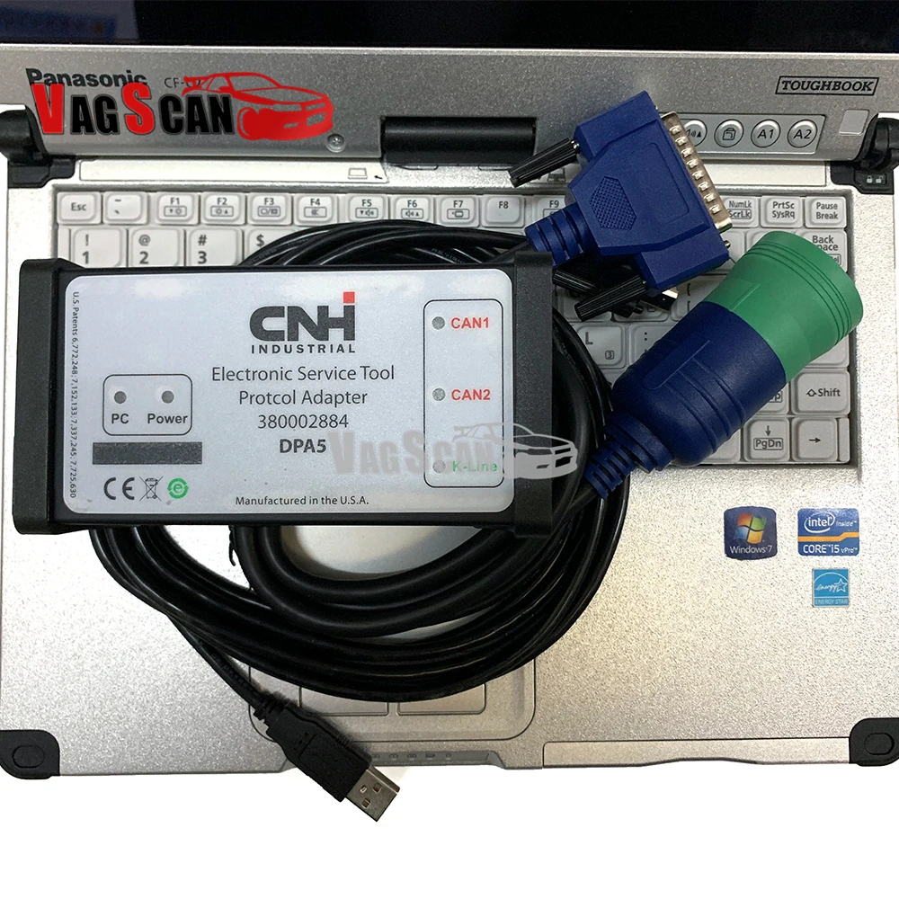 Диагностический инструмент для ноутбука New Holland Electronic Service Tools CNH EST 9,4, инженерный уровень DPA5 Kit Plus T420
Диагностический инструмент для ноутбука New Holland Electronic Service Tools CNH EST 9,4, инженерный уровень DPA5 Kit Plus T420