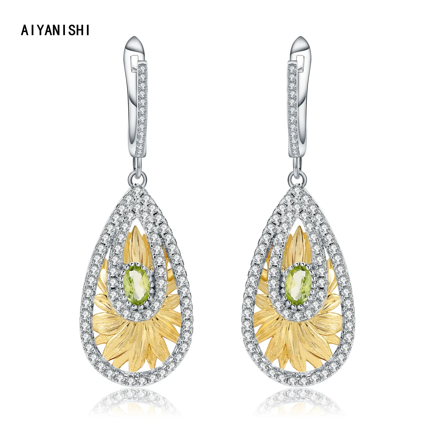 Винтажные серебряные серьги-подвески AIYANISHI, серебряные серьги-подвески в виде подсолнуха для свадебной церемонии, подарки
Винтажные серебряные серьги-подвески AIYANISHI, серебряные серьги-подвески в виде подсолнуха для свадебной церемонии, подарки
