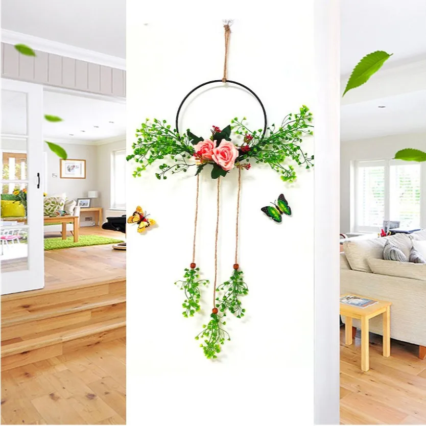 New Style Simulation Wall Hanging Rose Flower Artificial Flower Pendant Wreath For Home Decor Living Room Wedding Decoration
New Style Simulation Wall Hanging Rose Flower Artificial Flower Pendant Wreath For Home Decor Living Room Wedding Decoration