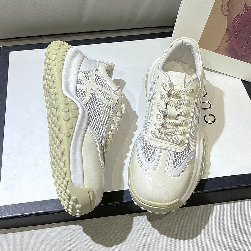 Summer Mesh Breathable Sneakers 2021 New Fashion Women's Platform Casual Sport Shoes Ladies All-match Chunky Small White Shoes
Summer Mesh Breathable Sneakers 2021 New Fashion Women's Platform Casual Sport Shoes Ladies All-match Chunky Small White Shoes