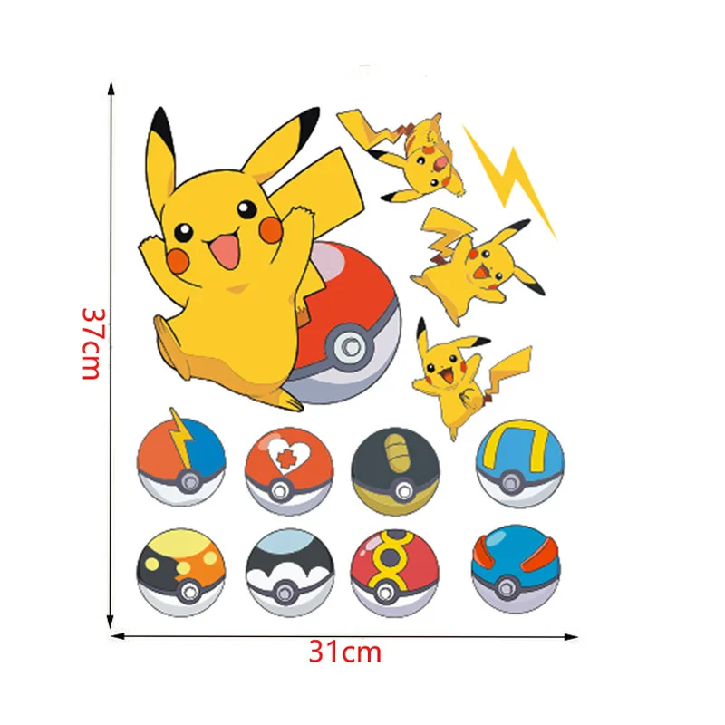 Pokemon Pikachu Sticker Anime Figure PVC Wall Stickers Wallpaper Deco Stickers Children DIY Graffiti Toys Gift
Pokemon Pikachu Sticker Anime Figure PVC Wall Stickers Wallpaper Deco Stickers Children DIY Graffiti Toys Gift