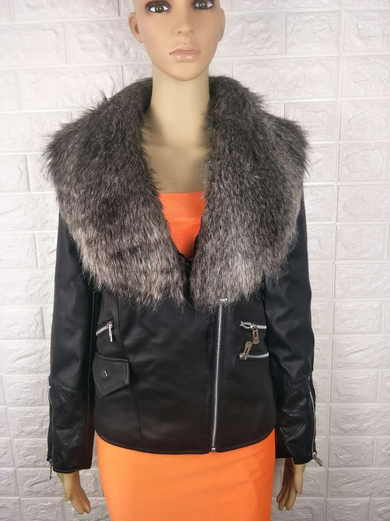 Faux Fur Leather Jacket Women Hoodies Winter Autumn Motorcycle Jacket Black Outerwear Faux Leather PU Jacket 2019 Coat HOT
Faux Fur Leather Jacket Women Hoodies Winter Autumn Motorcycle Jacket Black Outerwear Faux Leather PU Jacket 2019 Coat HOT