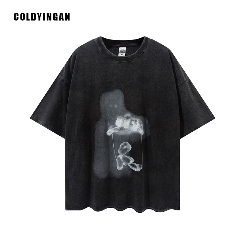 ColdYingan 2021 Summer Men T-shirt Worn Edged Death Print Hip Hop Oversized T-shirt Short Sleeve Vintage High Street T Shirt Top
ColdYingan 2021 Summer Men T-shirt Worn Edged Death Print Hip Hop Oversized T-shirt Short Sleeve Vintage High Street T Shirt Top