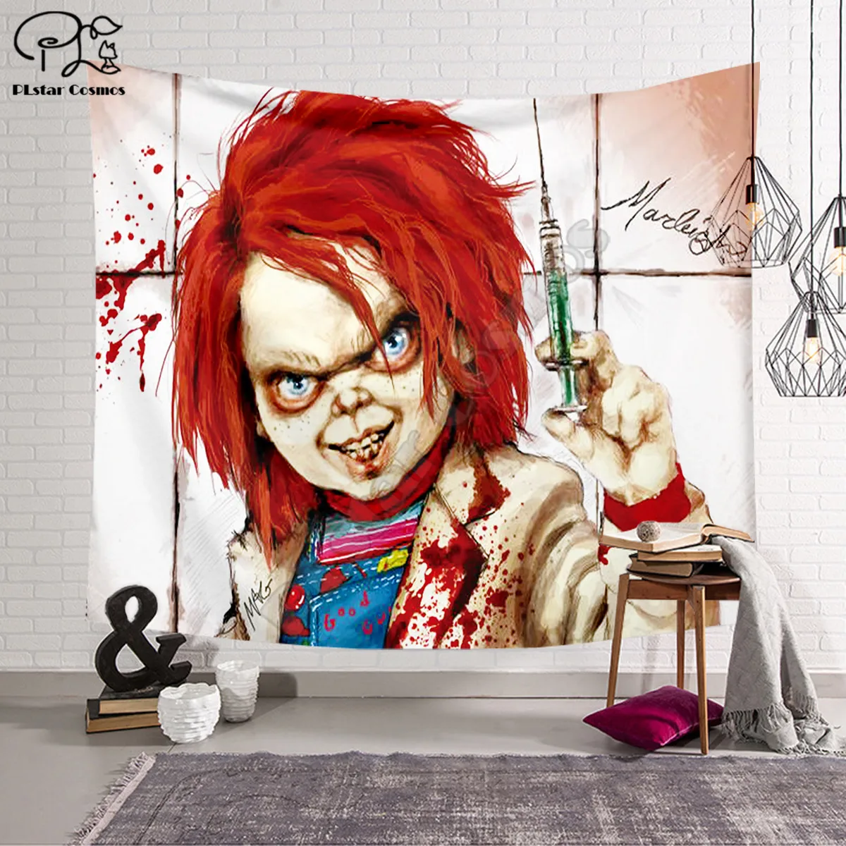 PLstar Cosmos Tapestry Halloween IT Horror 3D Printing Tapestrying Rectangular Home Decor Wall Hanging style-4
PLstar Cosmos Tapestry Halloween IT Horror 3D Printing Tapestrying Rectangular Home Decor Wall Hanging style-4