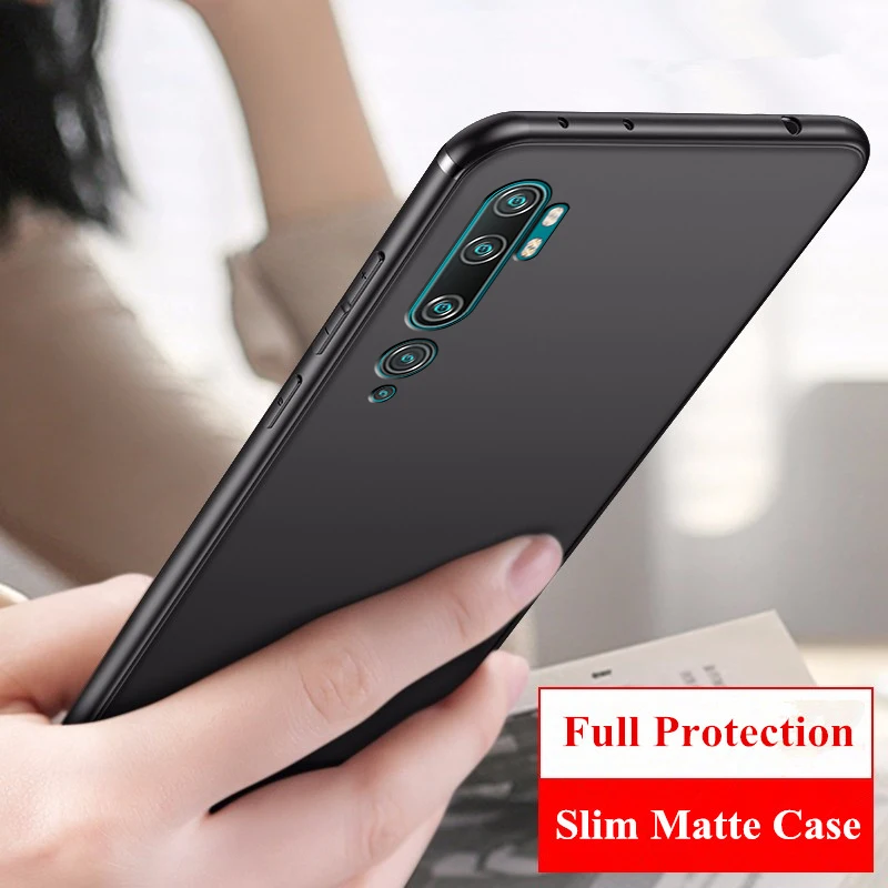 Силиконовый чехол для Xiaomi Mi Note 10 Lite Ультратонкий матовый бампер Global Pro